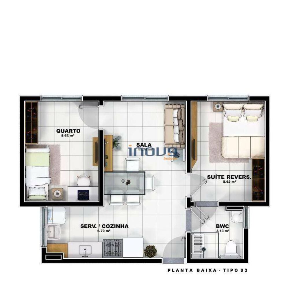 Apartamento, 2 quartos, 45 m² - Foto 14
