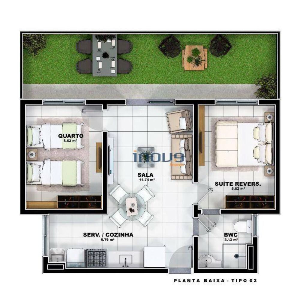 Apartamento, 2 quartos, 45 m² - Foto 13