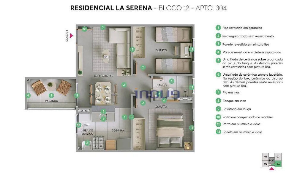 Apartamento, 2 quartos, 38 m² - Foto 11