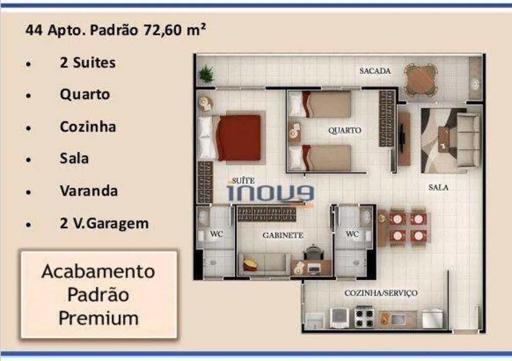 Apartamento, 3 quartos, 72 m² - Foto 11