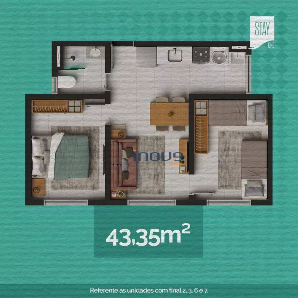 Apartamento, 2 quartos, 44 m² - Foto 6