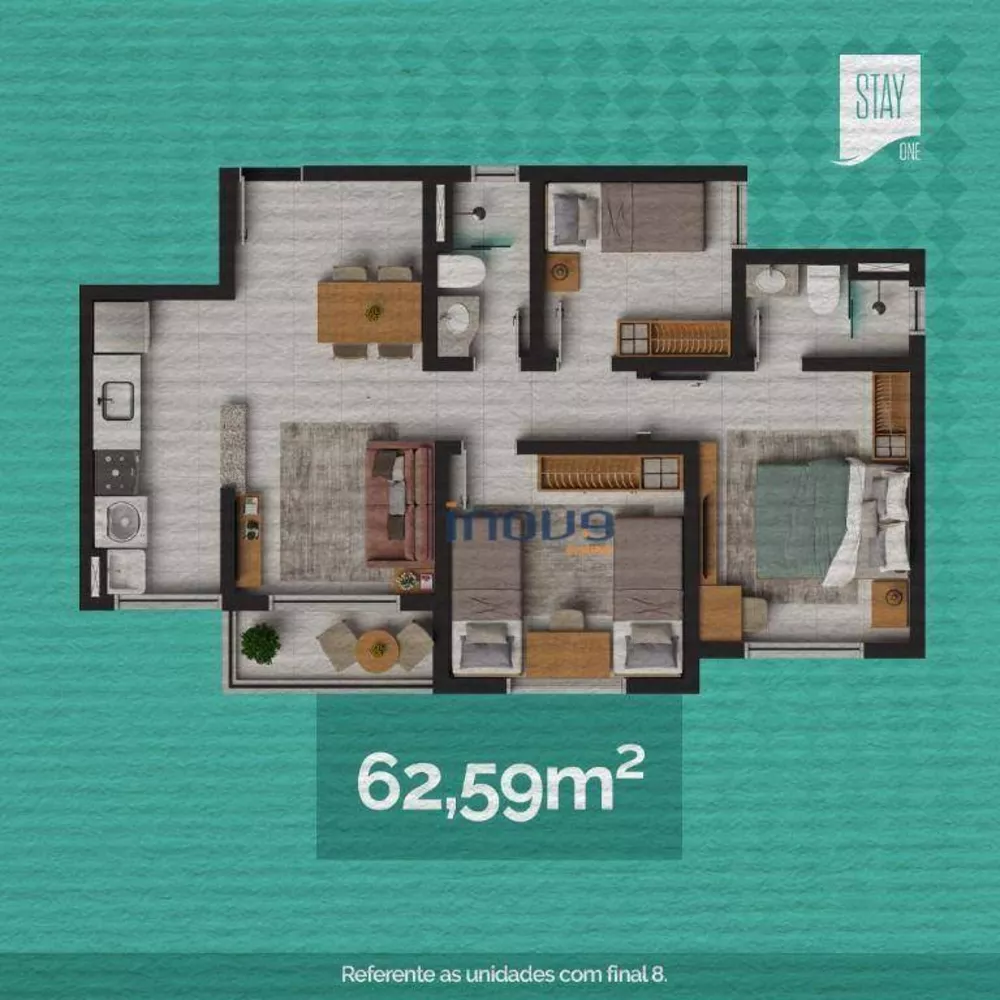 Apartamento, 2 quartos, 44 m² - Foto 8