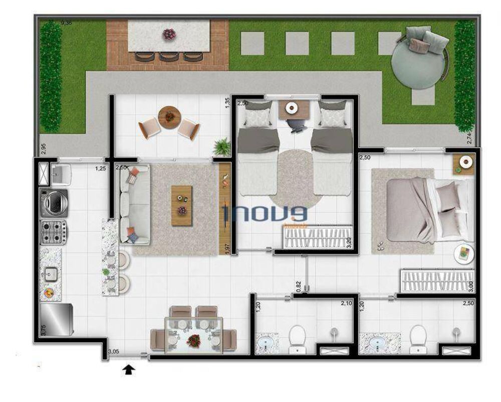 Apartamento à venda com 2 quartos, 52m² - Foto 7