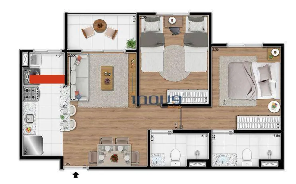 Apartamento, 2 quartos, 52 m² - Foto 18