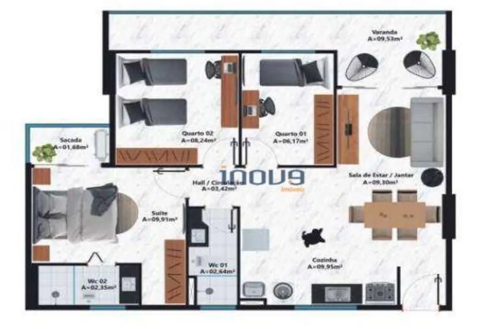 Apartamento, 3 quartos, 68 m² - Foto 11