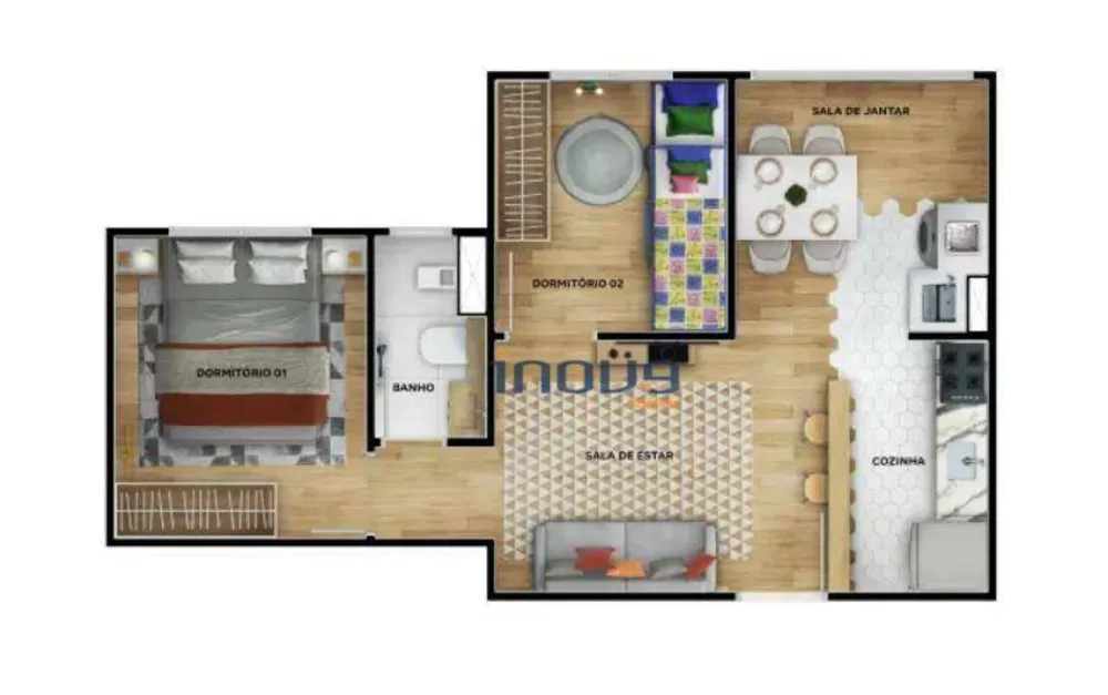 Apartamento, 2 quartos, 38 m² - Foto 6