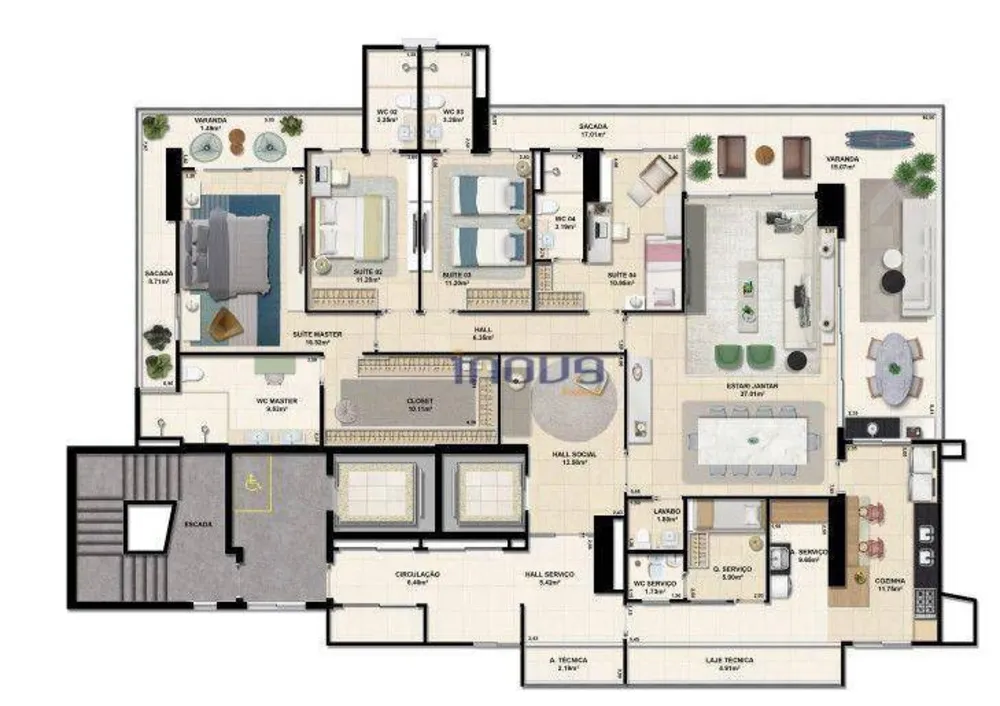 Apartamento, 3 quartos, 127 m² - Foto 15