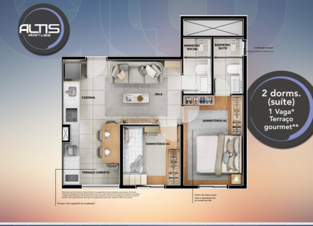 Apartamento, 2 quartos, 42 m² - Foto 10