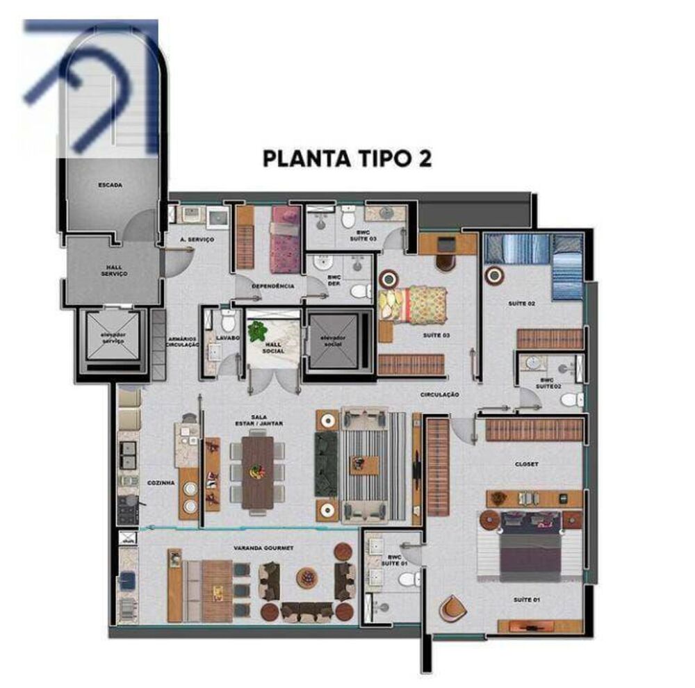 Apartamento, 4 quartos, 156 m² - Foto 18