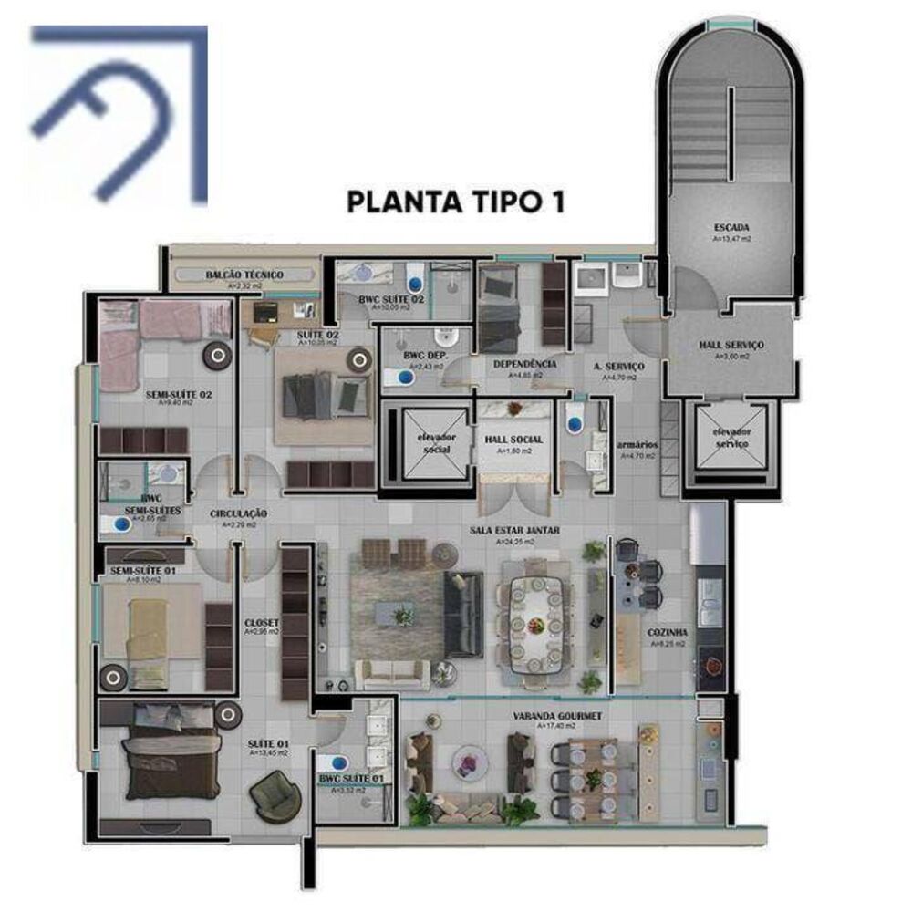 Apartamento, 4 quartos, 156 m² - Foto 17
