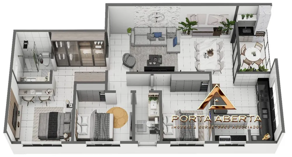 Apartamento, 3 quartos, 100 m² - Foto 4