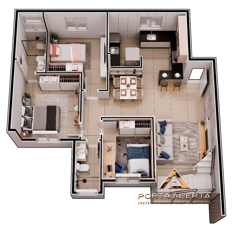 Apartamento à venda com 3 quartos, 102m² - Foto 4