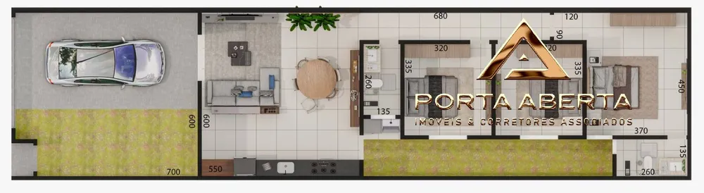 Casa, 3 quartos, 100 m² - Foto 2