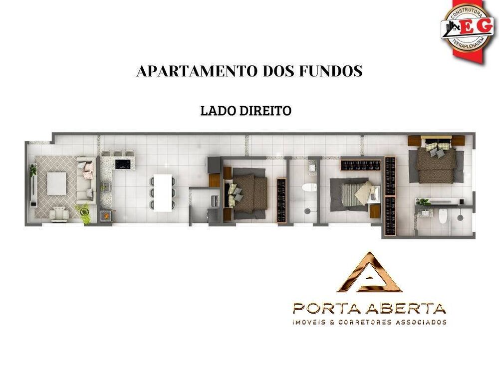 Apartamento à venda com 3 quartos, 185m² - Foto 1