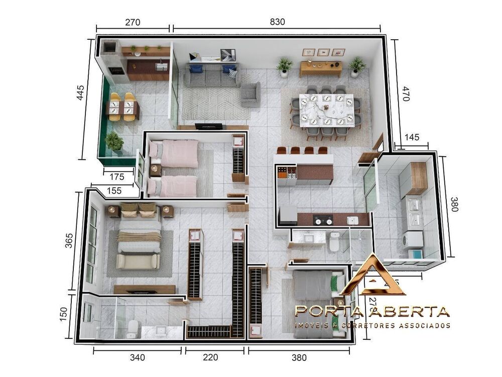 Apartamento, 3 quartos, 137 m² - Foto 1