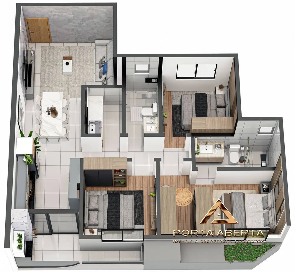 Apartamento, 3 quartos, 81 m² - Foto 2