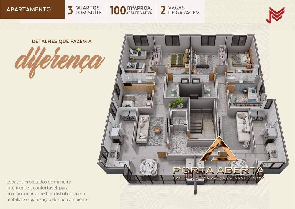 Apartamento, 3 quartos, 100 m² - Foto 4