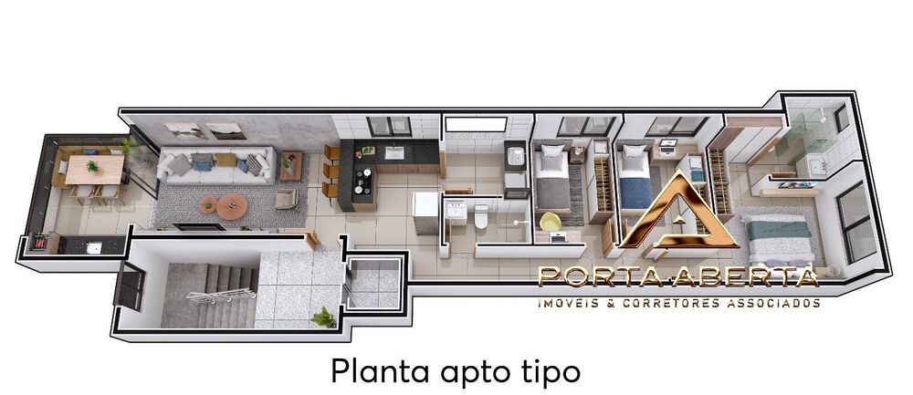 Apartamento, 3 quartos, 100 m² - Foto 3