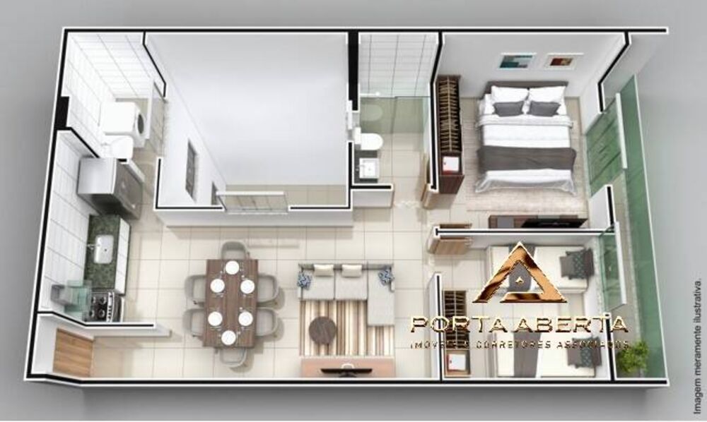 Apartamento, 2 quartos, 56 m² - Foto 2