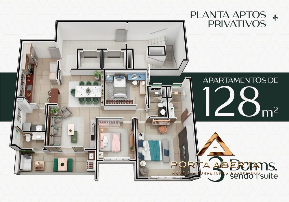 Apartamento, 3 quartos, 128 m² - Foto 4