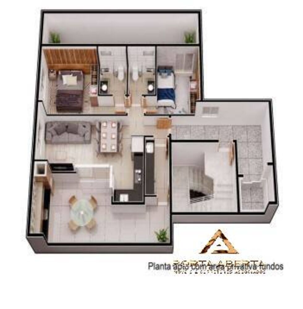 Apartamento, 3 quartos, 68 m² - Foto 3