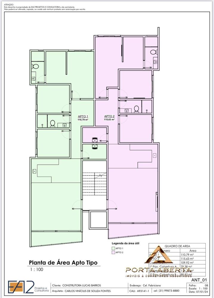 Apartamento, 3 quartos, 116 m² - Foto 1