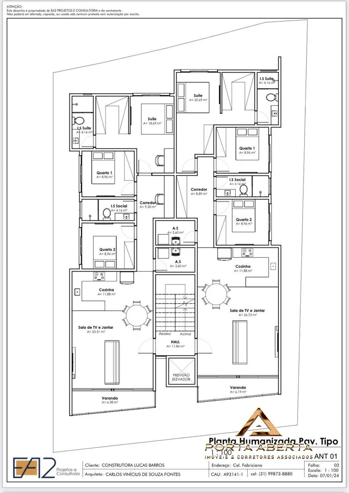 Apartamento, 3 quartos, 116 m² - Foto 7