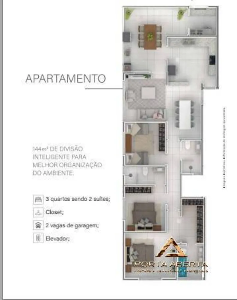 Apartamento, 3 quartos, 144 m² - Foto 3