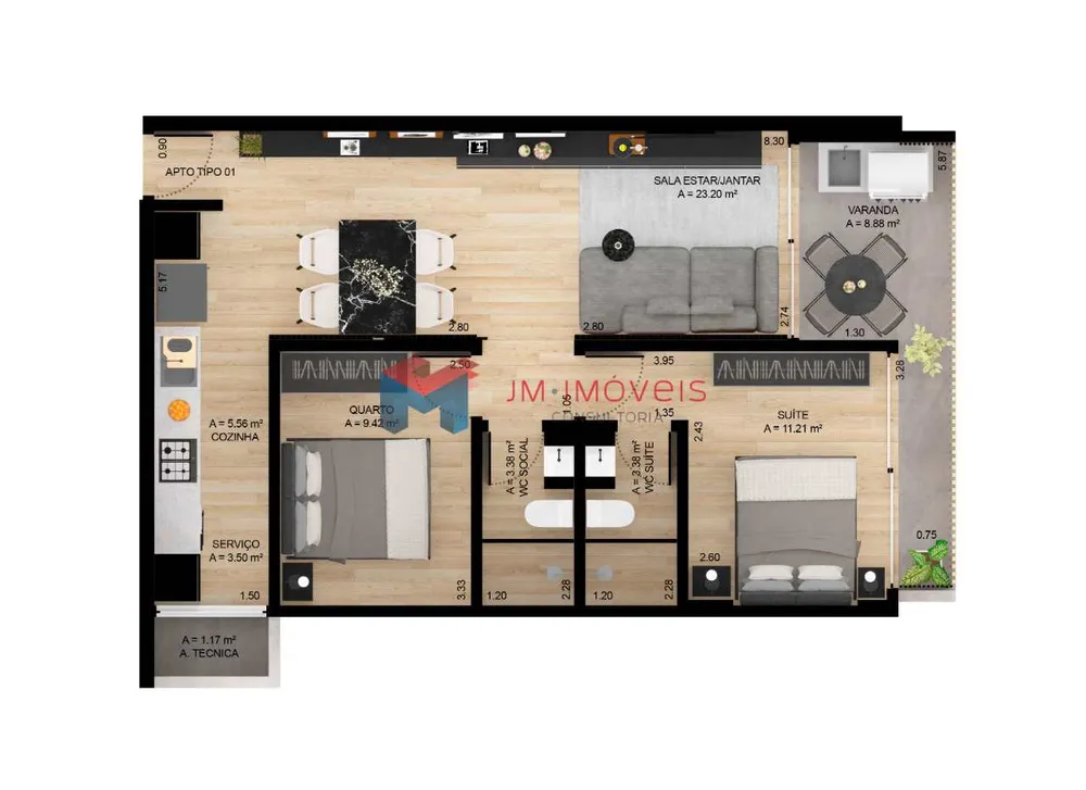 Apartamento, 2 quartos, 70 m² - Foto 20