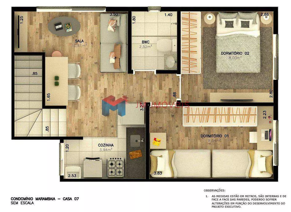 Casa de Condomínio à venda com 2 quartos, 42m² - Foto 2