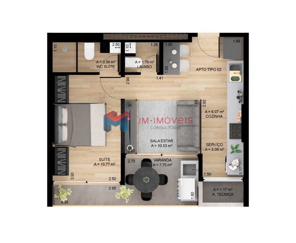 Apartamento, 2 quartos, 70 m² - Foto 1