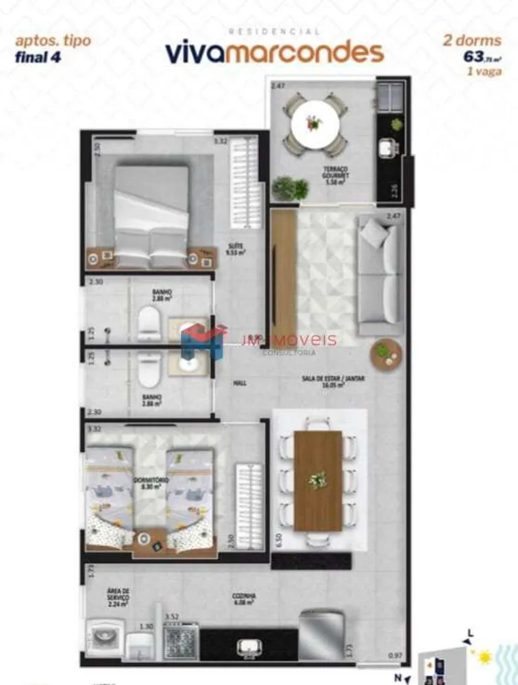 Apartamento, 2 quartos, 62 m² - Foto 20
