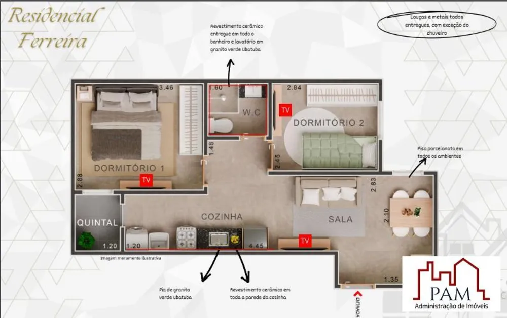 Apartamento, 1 quarto, 40 m² - Foto 5