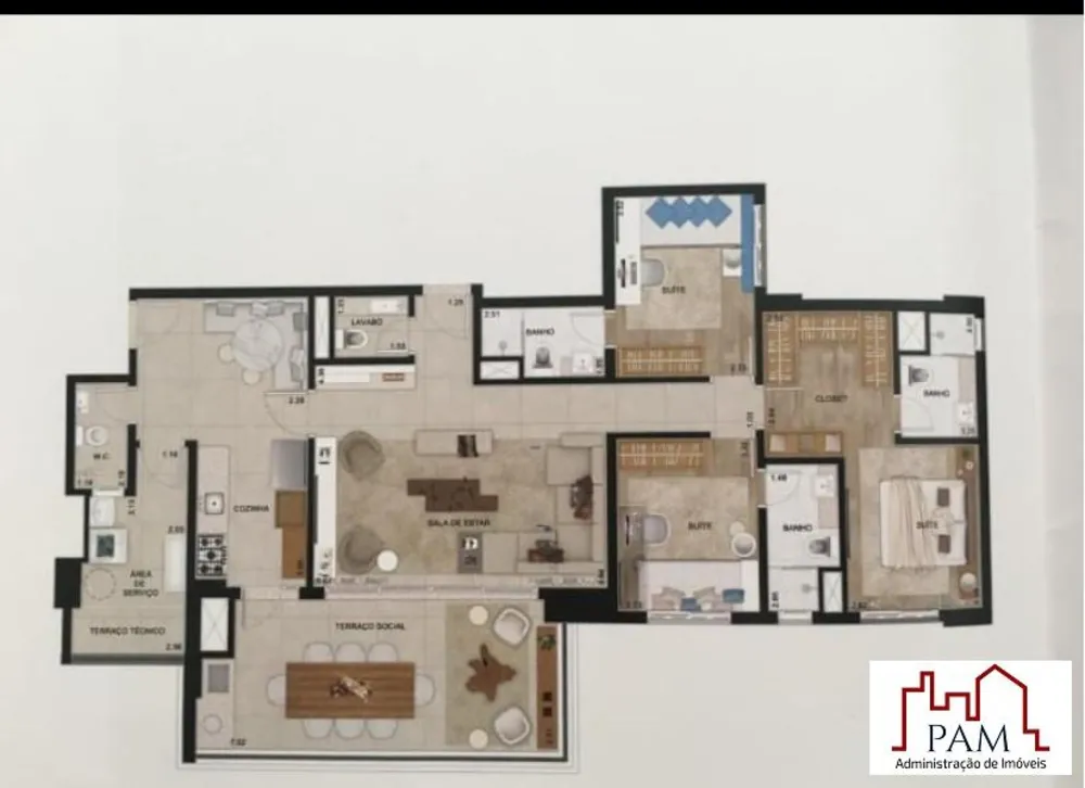 Apartamento, 3 quartos, 130 m² - Foto 4