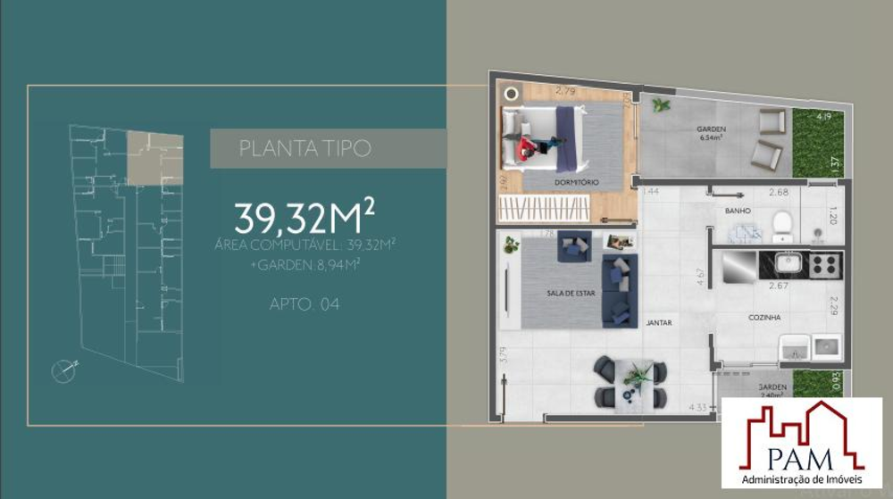 Apartamento, 2 quartos, 50 m² - Foto 9