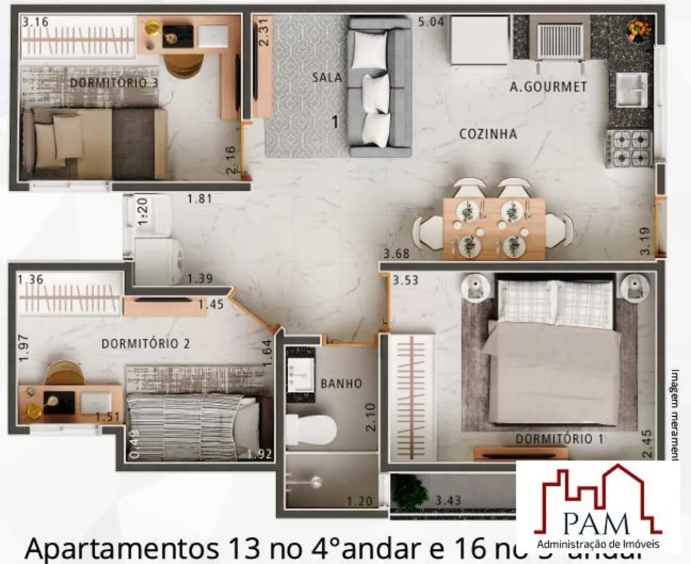 Apartamento, 2 quartos, 53 m² - Foto 7