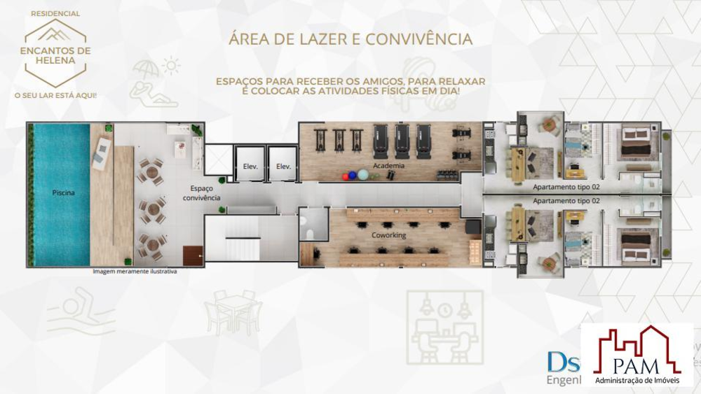 Apartamento à venda com 2 quartos, 39m² - Foto 9