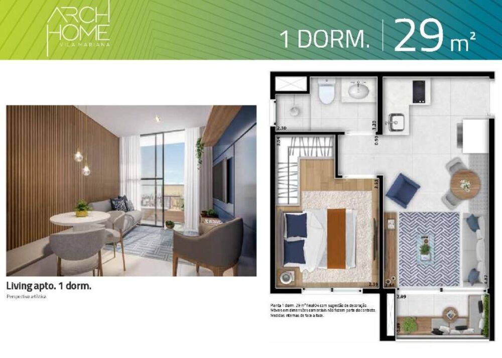 Apartamento, 1 quarto, 22 m² - Foto 10
