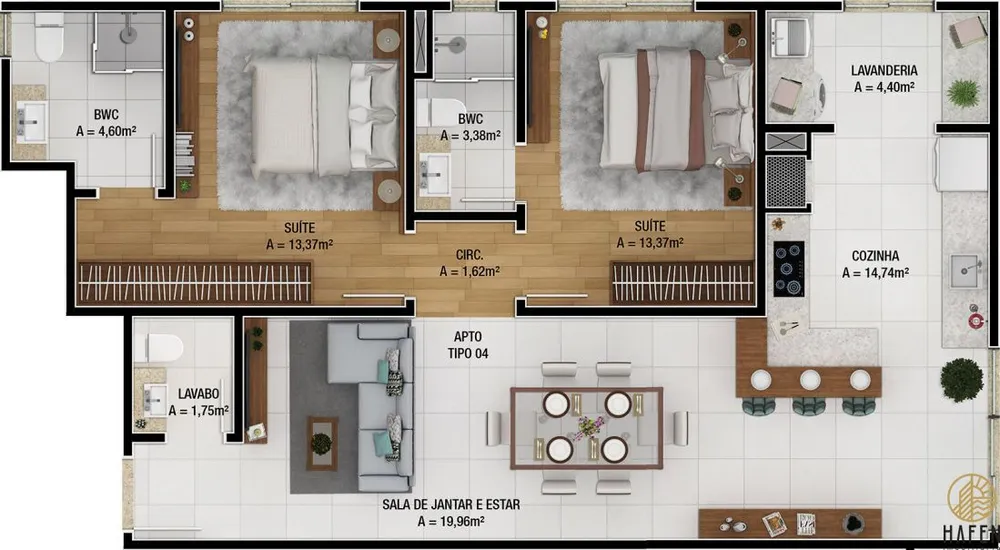 Apartamento, 89 m² - Foto 12