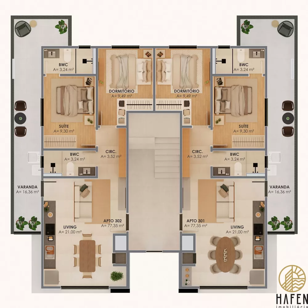 Apartamento, 2 quartos, 58 m² - Foto 3