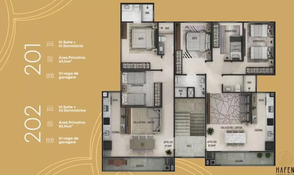 Apartamento, 1 quarto, 63 m² - Foto 2