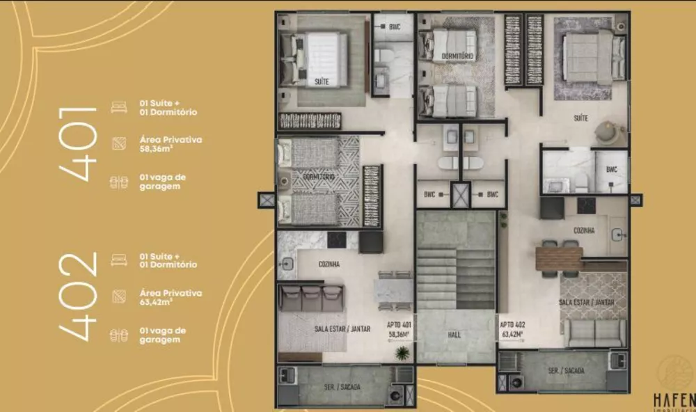 Apartamento, 1 quarto, 63 m² - Foto 3