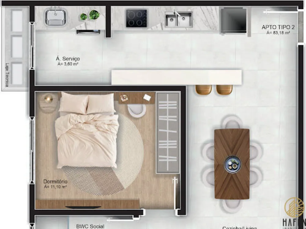 Apartamento, 2 quartos, 75 m² - Foto 14