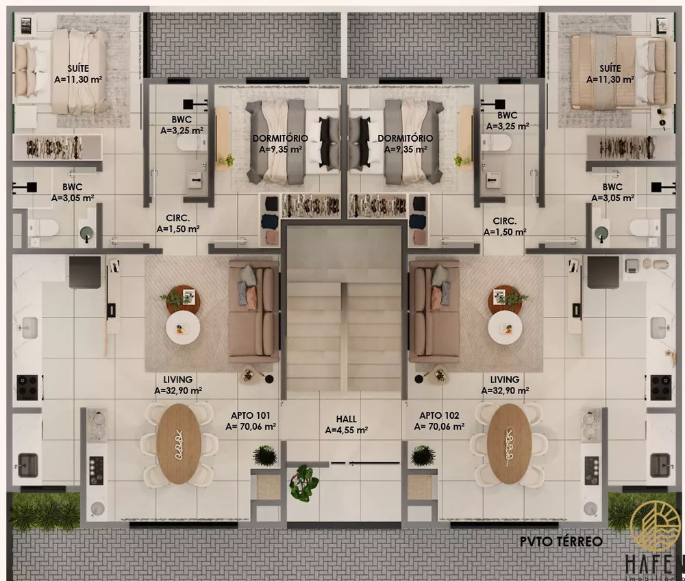 Apartamento, 2 quartos, 70 m² - Foto 1