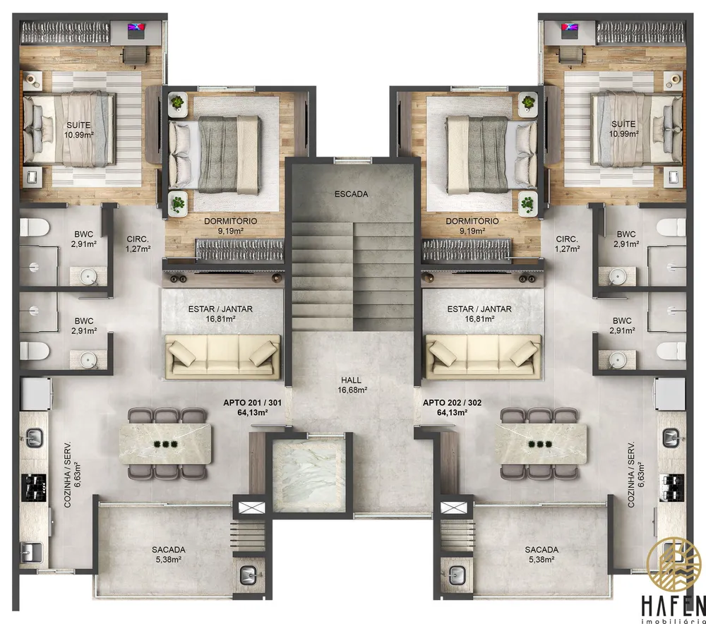 Apartamento, 2 quartos, 64 m² - Foto 7