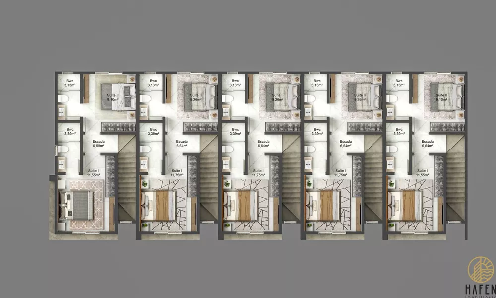 Sobrado, 2 quartos, 76 m² - Foto 2