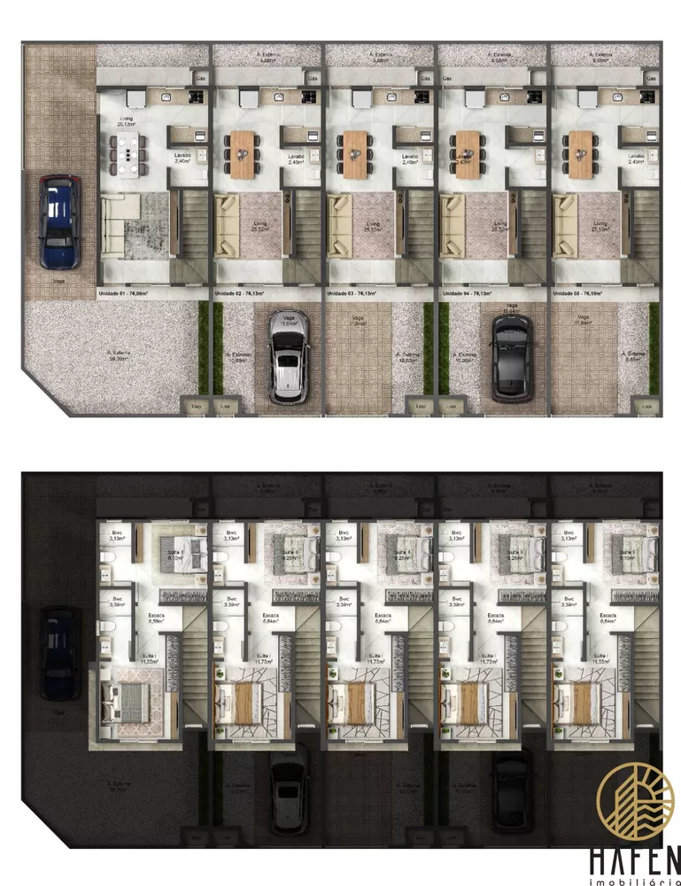 Sobrado, 2 quartos, 76 m² - Foto 3