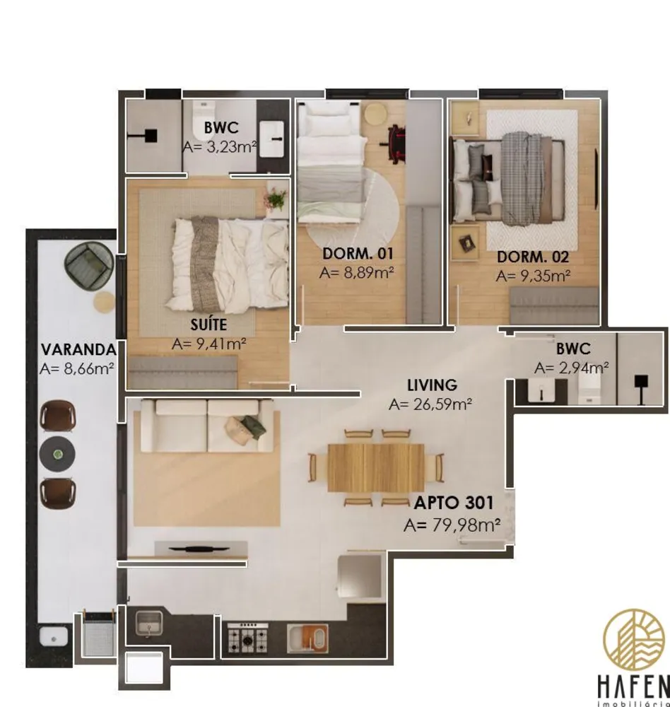 Apartamento, 2 quartos, 73 m² - Foto 6