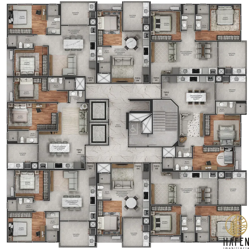 Apartamento, 1 quarto, 45 m² - Foto 17