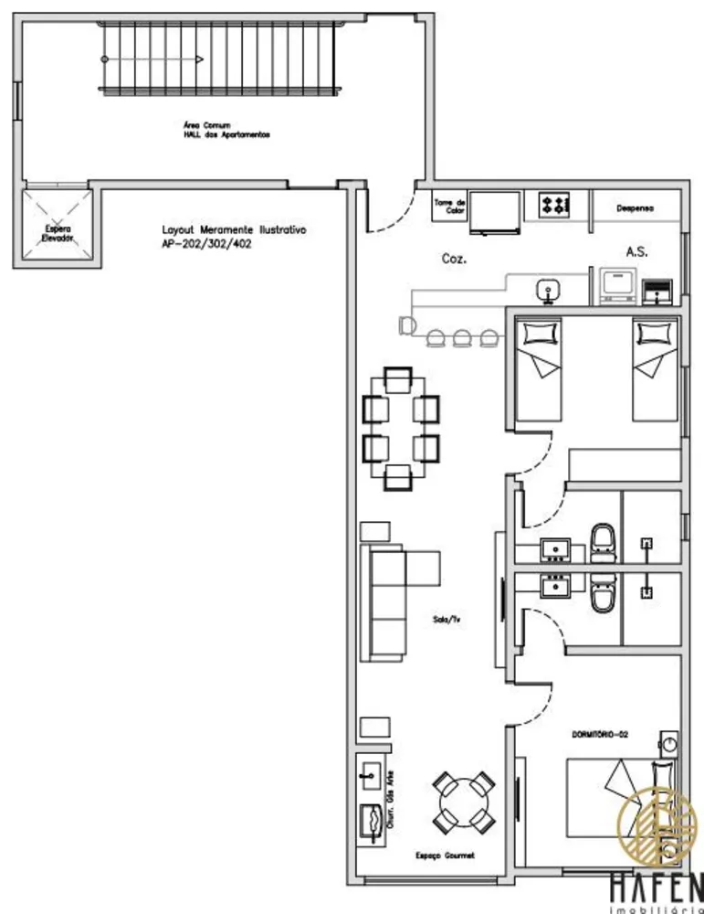 Apartamento, 2 quartos, 65 m² - Foto 2